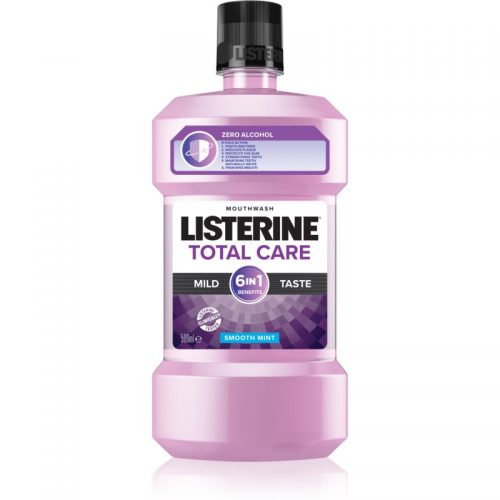 Listerine Total Care Zero płyn do płukania jamy ustnej dla pełnej ochrony zębów bez alkoholu smak Smooth Mint 500 ml
