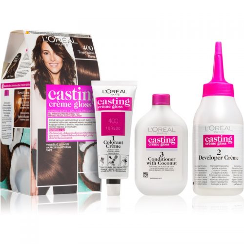 L’Oréal Paris Casting Crème Gloss farba do włosów odcień 400 Dark Brown