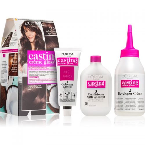 L’Oréal Paris Casting Crème Gloss farba do włosów odcień 412 Iced Cocoa