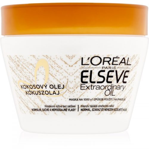 L’Oréal Paris Elseve Extraordinary Oil Coconut maseczka odżywcza do włosów normalnych i suchych z olejem kokosowym 300 ml