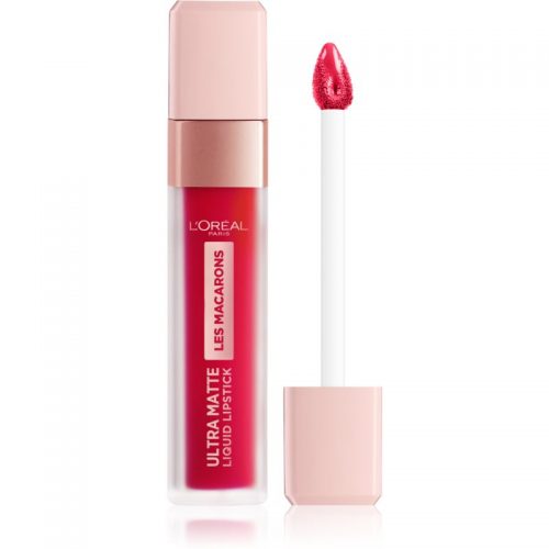 L’Oréal Paris Infaillible Les Macarons długotrwała, matowa, płynna szminka odcień 828 Framboise Frenzy 7,6 ml