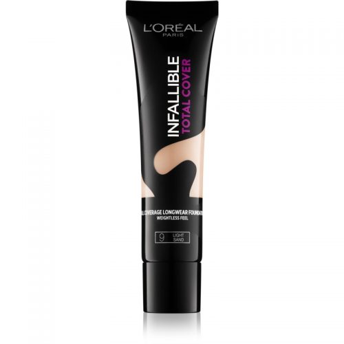 L’Oréal Paris Infallible Total Cover podkład o przedłużonej trwałości z matowym wykończeniem odcień 09 Light Sand 35 g