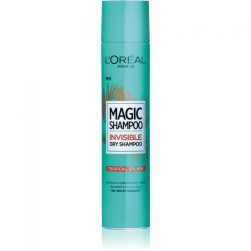 L’Oréal Paris Magic Shampoo Tropical Splash suchy szampon zwiększający objętość włosów, który nie pozostawia białych śladów 200 ml