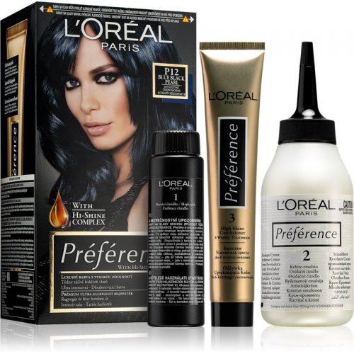 L’Oréal Paris Préférence farba do włosów odcień P12 Blue Black Pearl