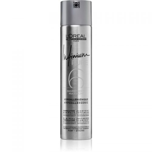 L’Oréal Professionnel Infinium Pure hypoalergiczny lakier do włosów mocno utrwalający bezzapachowy 300 ml