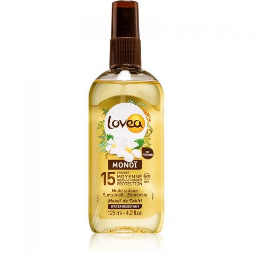 Lovea Monoi olejek odżywczy do opalania SPF 15 125 ml