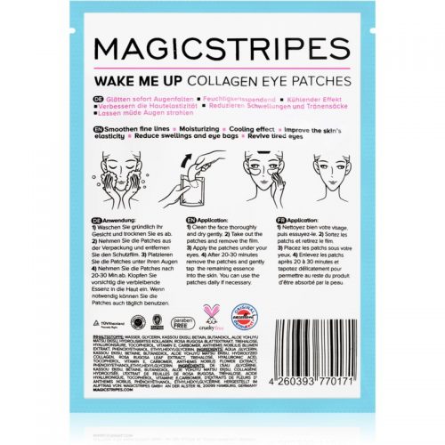 MAGICSTRIPES Wake Me Up maska kolagenowa do okolic oczu przeciw oznakom zmęczenia 1 szt.