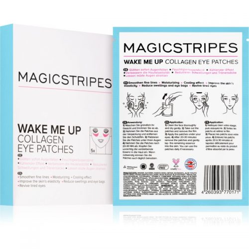 MAGICSTRIPES Wake Me Up maska kolagenowa do okolic oczu przeciw oznakom zmęczenia 5 szt.