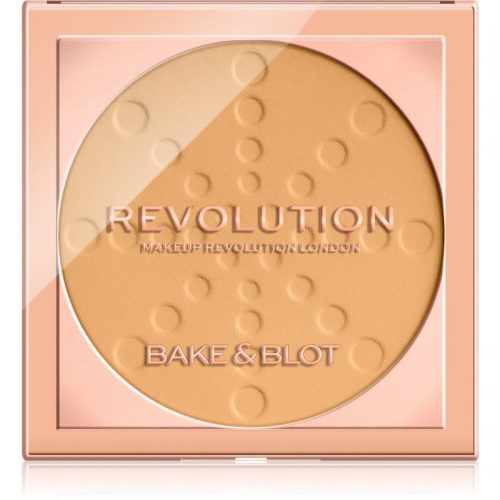 Makeup Revolution Bake & Blot utrwalający puder odcień Banana Deep 5,5 g