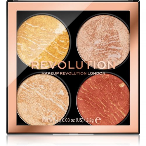 Makeup Revolution Cheek Kit paleta do twarzy odcień Make It Count 4 x 2,2 g