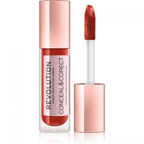 Makeup Revolution Conceal & Correct korektor w płynie odcień Red 4 g