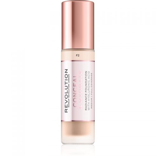 Makeup Revolution Conceal & Hydrate lekki nawilżający podkład odcień F2 23 ml