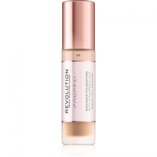 Makeup Revolution Conceal & Hydrate lekki nawilżający podkład odcień F7 23 ml