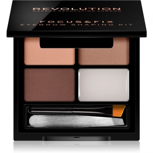Makeup Revolution Focus & Fix zestaw do stylizacji brwi odcień Light Medium 4 g