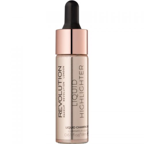 Makeup Revolution Liquid Highlighter płynny rozjaśniacz odcień Liquid Champagne 18 ml