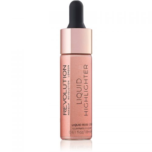 Makeup Revolution Liquid Highlighter płynny rozjaśniacz odcień Liquid Rose Gold 18 ml