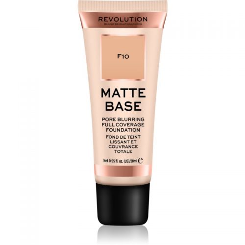 Makeup Revolution Matte Base podkład kryjący odcień F10 28 ml