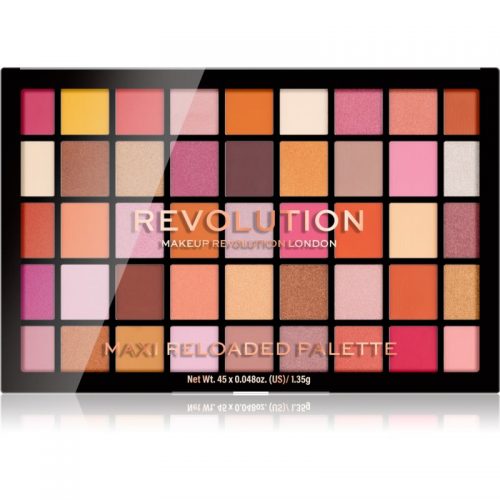 Makeup Revolution Maxi Reloaded Palette paleta sypkich cieni do powiek odcień Big Big Love 60,75 g