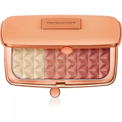 Makeup Revolution Renaissance Illuminate paleta rozjaśniaczy odcień Radiant In Rose 14 g