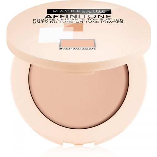 Maybelline Affinitone ujednolicający puder w kompakcie odcień 24 Golden Beige 9 g