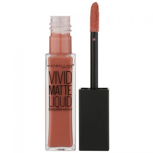 Maybelline Color Sensational Vivid Matte Liquid szminka w płynie z matowym wykończeniem odcień 50 Nude Thrill 8 ml