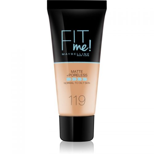 Maybelline Fit Me! Matte+Poreless matujący podkład do skóry normalnej i mieszanej odcień 119 Golden Beige 30 ml