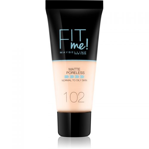 Maybelline Fit Me! Matte+Poreless matujący podkład do skóry normalnej i mieszanej odcień 102 Fair Ivory 30 ml