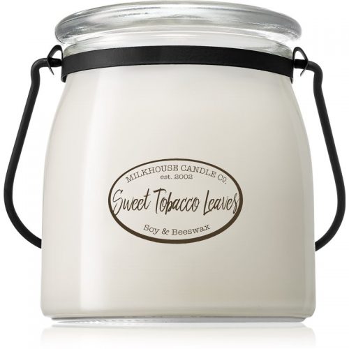 Milkhouse Candle Co. Creamery Sweet Tobacco Leaves świeczka zapachowa Butter Jar 454 g