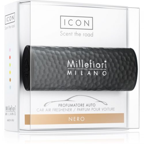 Millefiori Icon Nero odświeżacz do samochodu Hammered Metal