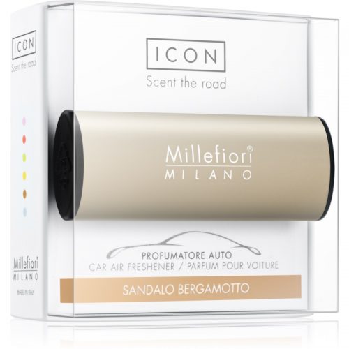 Millefiori Icon Sandalo Bergamotto odświeżacz do samochodu Metallo