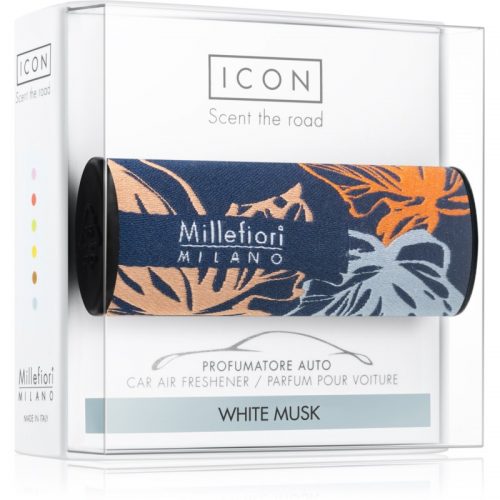 Millefiori Icon White Musk odświeżacz do samochodu Textile Geometric