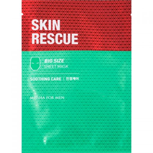 Missha For Men Skin Rescue maska łagodząca w płacie dla mężczyzn 23 g