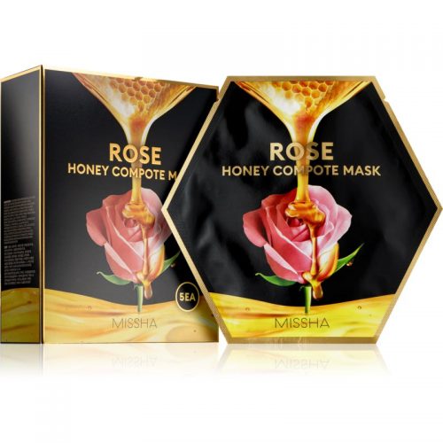 Missha Honey Compote Mask Rose maseczka płócienna o działaniu rozjaśniającym i nawilżającym 5 szt. 5 szt.