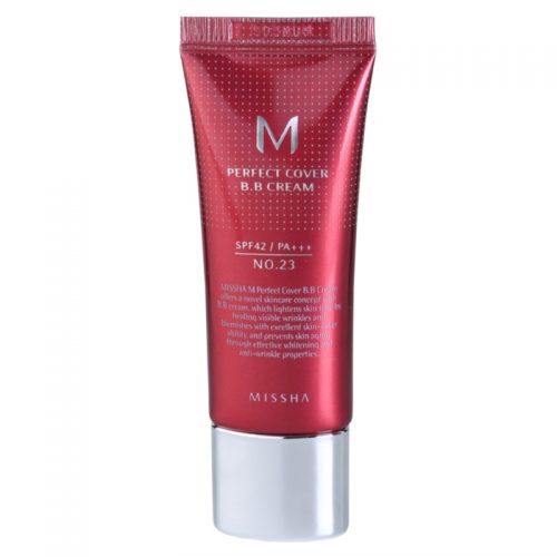 Missha M Perfect Cover krem BB z bardzo wysokim filtrem UV małe opakowanie odcień No. 23 Natural Beige SPF 42/PA+++ 20 ml