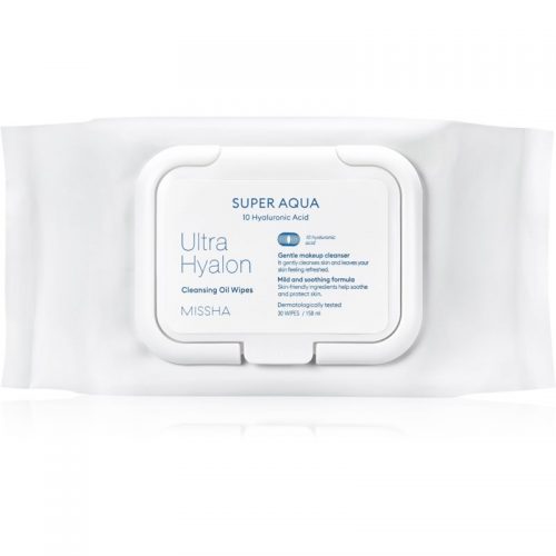 Missha Super Aqua 10 Hyaluronic Acid chusteczki oczyszczające 30 szt.