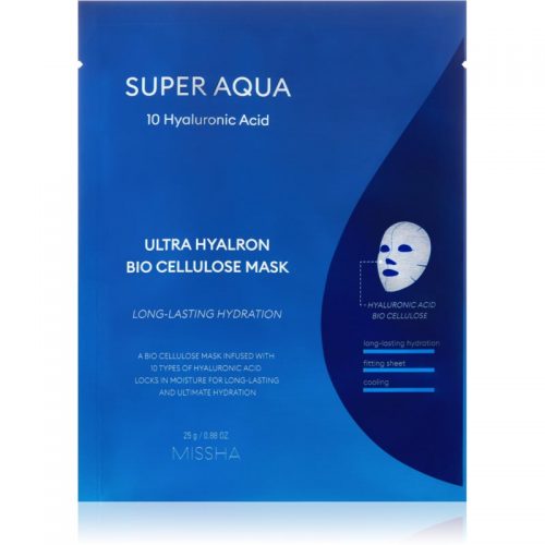 Missha Super Aqua 10 Hyaluronic Acid maseczka płócienna o działaniu silnie nawilżajacym i odżywczym 25 g
