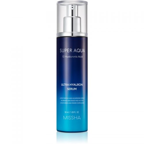 Missha Super Aqua 10 Hyaluronic Acid serum nawilżająco – odżywiające przeciw oznakom starzenia 50 ml