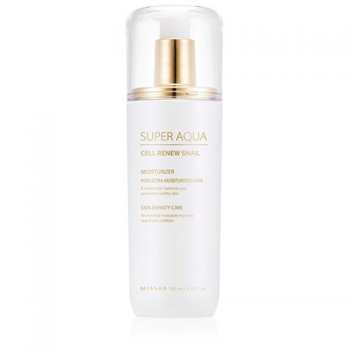 Missha Super Aqua Cell Renew Snail nawilżające mleczko do twarzy z ekstraktem ze śluzu ślimaka 130 ml