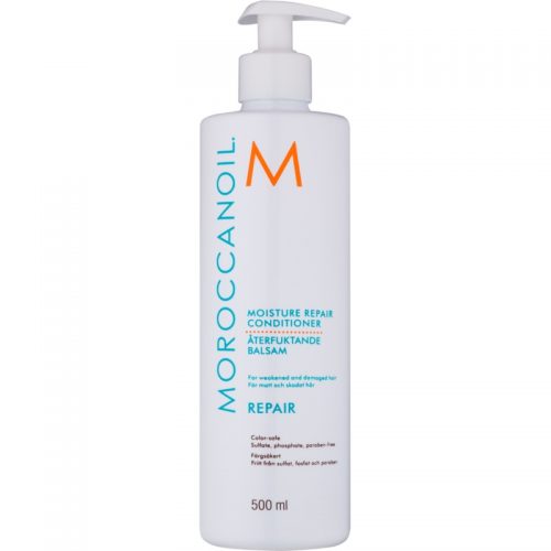 Moroccanoil Moisture Repair odżywka do włosów zniszczonych zabiegami chemicznymi bez siarczanów 500 ml