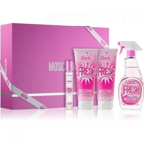 Moschino Pink Fresh Couture zestaw upominkowy II. dla kobiet woda toaletowa 100 ml + żel pod prysznic i do kąpieli 100 ml + mleczko do ciała 100 ml +