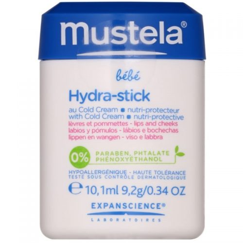 Mustela Bébé Hydra Stick sztyft ochronno-nawilżający dla dzieci 10 ml