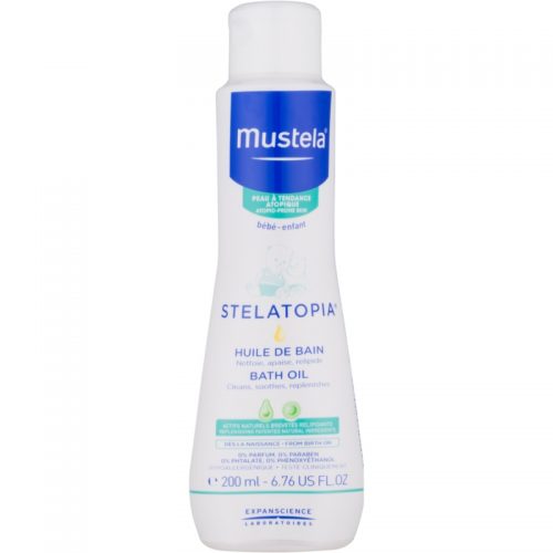Mustela Bébé Stelatopia kojący olejek do kąpieli dla dzieci od urodzenia 200 ml