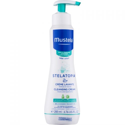 Mustela Bébé Stelatopia krem oczyszczający dla dzieci od urodzenia 200 ml