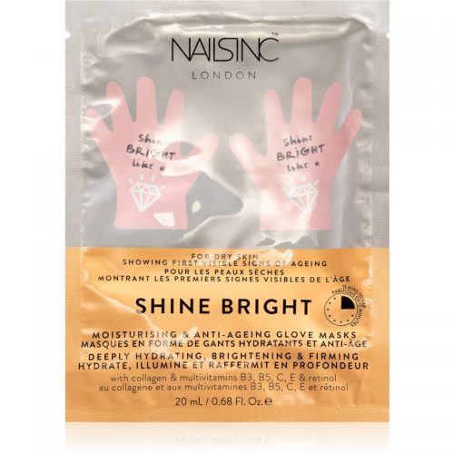 Nails Inc. Shine Bright maseczka odmładzająca do rąk 20 ml