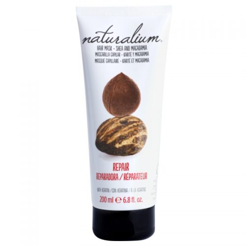 Naturalium Nuts Shea and Macadamia maseczka regenerująca z keratyną 200 ml