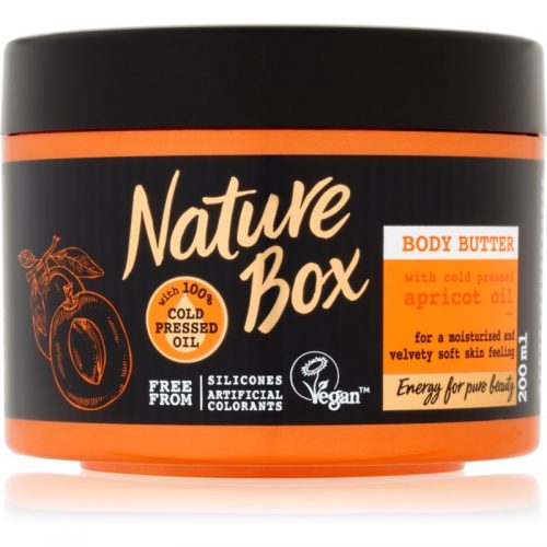 Nature Box Apricot intensywnie nawilżające masło do ciała do skóry delikatnej i gładkiej 200 ml