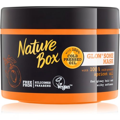 Nature Box Apricot intensywnie odżywcza maska do nabłyszczania i zmiękczania włosów 200 ml