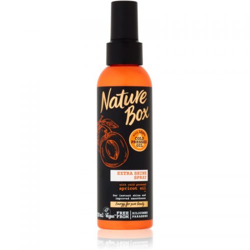 Nature Box Apricot spray wygładzający do nabłyszczania i zmiękczania włosów 150 ml
