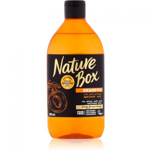 Nature Box Apricot szampon odżywczy do nabłyszczania i zmiękczania włosów 385 ml