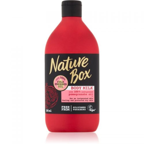 Nature Box Pomegranate mleczko do ciała energizujące o dzłałaniu nawilżającym 385 ml